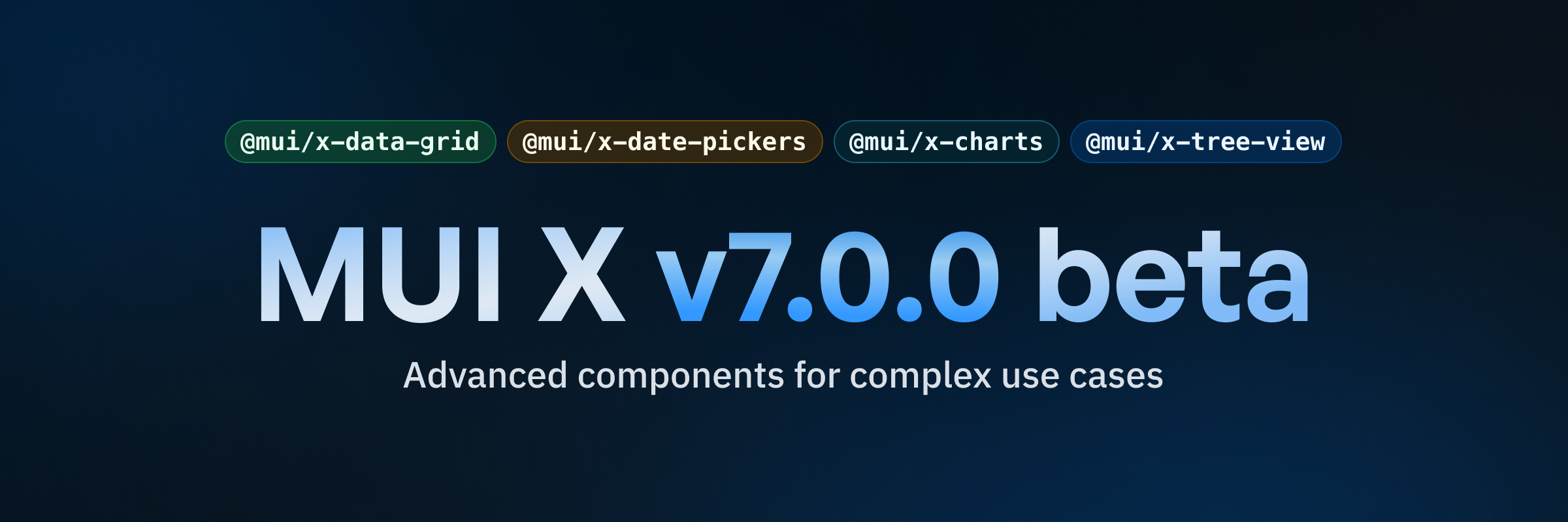 MUI X v7 beta release